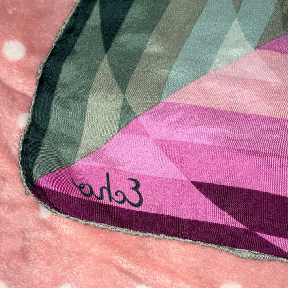 Echo Designer Colorful Geometric Silk Scarf - Picture 3 of 8